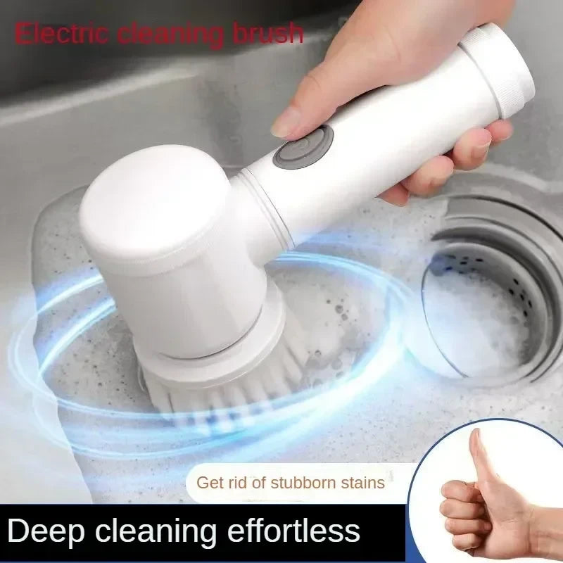 PowerSpin Electric Cleaning Brush – Hands-Free Bathroom Scrubber