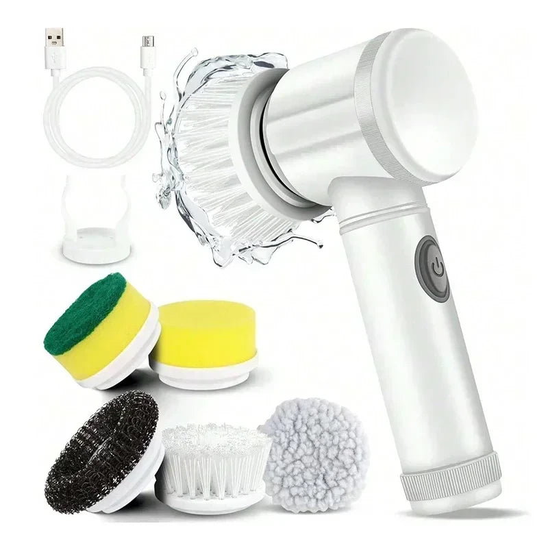 PowerSpin Electric Cleaning Brush – Hands-Free Bathroom Scrubber